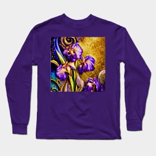 Purple Iris - Botanicals 11 Long Sleeve T-Shirt